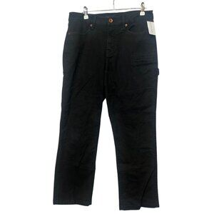 Brixton Mens Black Carpenter Utility Workwear Pants 30X27" Straight Fit